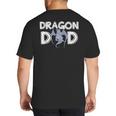 Dragon Dad Daddy Father's Day Dragon Big And Tall Men's T-Shirt Back Print