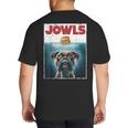 Drooling Boxer Jowls Fawn Dog Mom Dog Dad Burger Big And Tall Men's T-Shirt Back Print