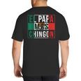 El Papa Mas Chingon Best Mexican Dad Big And Tall Men's T-Shirt Back Print