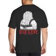 Family Guy Peter Stewie Dad Life Distressed Big Chest Logo Big And Tall Men's T-Shirt Back Print