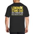 Family Lemonade Stand Dad Big And Tall Men's T-Shirt Back Print Family Lemonade Stand Dad Big And Tall Men's T-Shirt Back Print