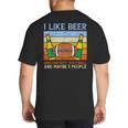I Like Fantasy Football 3 People Draft Party Dad Men Big And Tall Men's T-Shirt Back Print