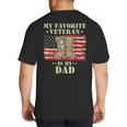 Father Veterans Day My Favorite Veteran Is My Dad Proud Kids Big And Tall Men's T-Shirt Back Print
