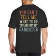 Father's Day Dad From Daughter Daddy Big And Tall Men's T-Shirt Back Print
