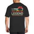 Father's Day The Man The Myth The Bowling Legend Bowler Dad Big And Tall Men's T-Shirt Back Print