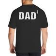 Father's Day Shirt Dad To The First Power Shirt Big And Tall Men's T-Shirt Back Print