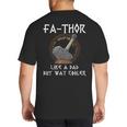 Fathor Dad Father Father's Day Classic Fit Short Sleeve T-Shirt Size Small Big And Tall Men's T-Shirt Back Print
