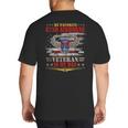 My Favorite 82nd Airborne Is My Dad Veteran Father's Day Big And Tall Men's T-Shirt Back Print