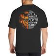 My Favorite Basketball Player Calls Me Dad Basketball Dad Big And Tall Men's T-Shirt Back Print
