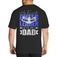 My Favorite Cheerleader Calls Me Dad Cheer Dad Fathers Day Big And Tall Men's T-Shirt Back Print