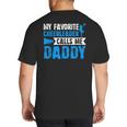 My Favorite Cheerleader Calls Me Daddy Cheer Dad Fathers Day Big And Tall Men's T-Shirt Back Print