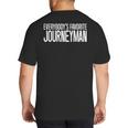 Favorite Electrician Journeyman Appreciation For Dad Big And Tall Men's T-Shirt Back Print