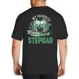 My Favorite Soccer Player Calls Me Stepdad Father's Day Men Big And Tall Men's T-Shirt Back Print