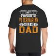 My Favorite Veterinarian Calls Me Dad Fathers Day Big And Tall Men's T-Shirt Back Print