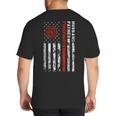 Firefighter Husband Father Fireman For Dad Big And Tall Men's T-Shirt Back Print