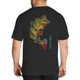 Fishing Shirts PEACOCK BASS Fishing Art Shirt For Dad Big And Tall Men's T-Shirt Back Print