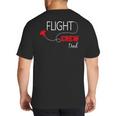 Flight Crew Airplane Birthday Dad Airplane Matching Family Big And Tall Men's T-Shirt Back Print