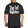 French Bulldog Dog Dad Dogfather Dogs Daddy Father Big And Tall Men's T-Shirt Back Print