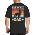 Frenchie Dad Retro French Bulldog Lover Daddy Men Big And Tall Men's T-Shirt Back Print