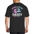 Gender Reveal Daddy Dad Big And Tall Men's T-Shirt Back Print
