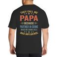 Grandpa Shirts Dad Partner In Crime Shirt Big And Tall Men's T-Shirt Back Print