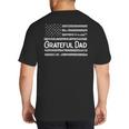 Grateful Dad Father's Day Papa Daddy Best Dad Big And Tall Men's T-Shirt Back Print
