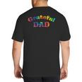 Grateful Dad Fathers Day Tie Dye Letters Shirt For Dads Big And Tall Men's T-Shirt Back Print