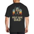 Great Dane Dad Vintage Big And Tall Men's T-Shirt Back Print