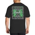 Green Sport Loud Proud Cheer Coach Dad Father's Day Big And Tall Men's T-Shirt Back Print