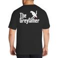 The Greyfather African Grey Parrot Lovers Bird's Dad Big And Tall Men's T-Shirt Back Print The Greyfather African Grey Parrot Lovers Bird's Dad Big And Tall Men's T-Shirt Back Print