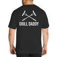 Grill Daddy Grillfather-Grill Dad Big And Tall Men's T-Shirt Back Print