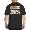 Groovy Papa Dad Retro Hippie 60s 70s Party Outfit Men Big And Tall Men's T-Shirt Back Print Groovy Papa Dad Retro Hippie 60s 70s Party Outfit Men Big And Tall Men's T-Shirt Back Print