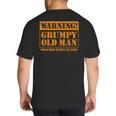 Grumpy Old Man Tee Shirt For Grandfathers Dads Father's Day Big And Tall Men's T-Shirt Back Print Grumpy Old Man Tee Shirt For Grandfathers Dads Father's Day Big And Tall Men's T-Shirt Back Print