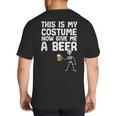 Halloween This Is My Costume Give Me Skeleton Dad Men Big And Tall Men's T-Shirt Back Print