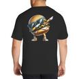 Hamburger Dabbing Kids Men Women Dab Dance Cheeseburgers Dad Big And Tall Men's T-Shirt Back Print