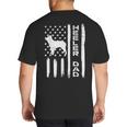 Heeler Dad Flag Vintage Blue Red Cattle Dog Patriot Men Big And Tall Men's T-Shirt Back Print
