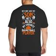 He's Also My Favorite Basketball Player Dad Basketball Dad Big And Tall Men's T-Shirt Back Print