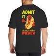Hilarious Hot Dog Dad Joke Text Pun Dirty Joke -Barbecue Big And Tall Men's T-Shirt Back Print