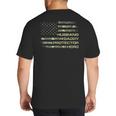 Husband Daddy Protector Hero Fathers Day Camo American Flag Big And Tall Men's T-Shirt Back Print