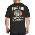 HVAC Dad But Cooler HVAC Technician Father Big And Tall Men's T-Shirt Back Print