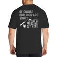 Ice Fishing Art For Men Dad Father Ice Fishing Lover Big And Tall Men's T-Shirt Back Print