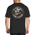 I'm Aging Like a Fine Cigar Retro Dad Father's Day Big And Tall Men's T-Shirt Back Print