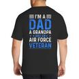 I’m A Dad Grandpa Air Force Veteran Distressed Big And Tall Men's T-Shirt Back Print I’m A Dad Grandpa Air Force Veteran Distressed Big And Tall Men's T-Shirt Back Print