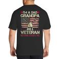 I'm a Dad Grandpa And a Veteran Nothing Scares Me Big And Tall Men's T-Shirt Back Print