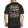 I'm A Dad Grandpa And Veteran Patriotic US Flag Veterans Day Big And Tall Men's T-Shirt Back Print I'm A Dad Grandpa And Veteran Patriotic US Flag Veterans Day Big And Tall Men's T-Shirt Back Print