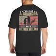 I'm A Dad a Grandpa And a Vietnam Veteran Big And Tall Men's T-Shirt Back Print