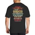 I'm A Lucky Dad I Have A Awesome Daughter She's Stubborn Big And Tall Men's T-Shirt Back Print