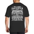I'm a Lucky Daughter I Have Crazy Dad Daddy Family Big And Tall Men's T-Shirt Back Print