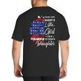 I'm Not Just a Daddy's Little Girl I'm a Veteran's Daughter Small Big And Tall Men's T-Shirt Back Print