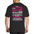 I'm Not A Perfect Daughter But My Crazy Dad Loves Me Big And Tall Men's T-Shirt Back Print I'm Not A Perfect Daughter But My Crazy Dad Loves Me Big And Tall Men's T-Shirt Back Print